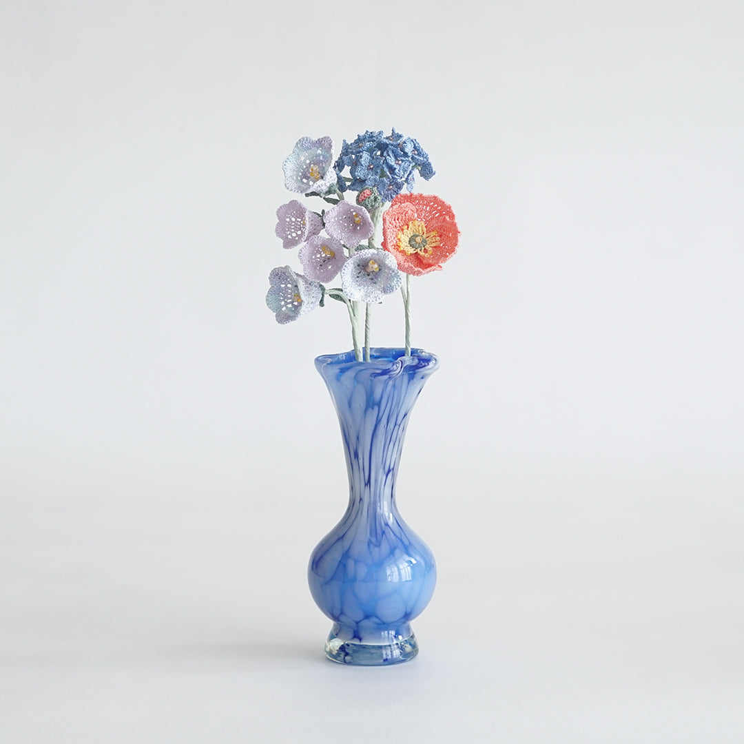 Hortensia/Campanule/Coquelicot