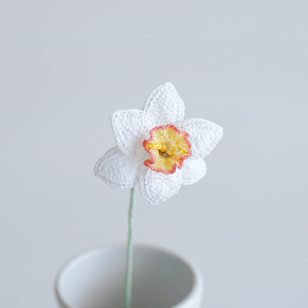 vintage runner 聴け ❀* ひよこ 水仙の花 クロス