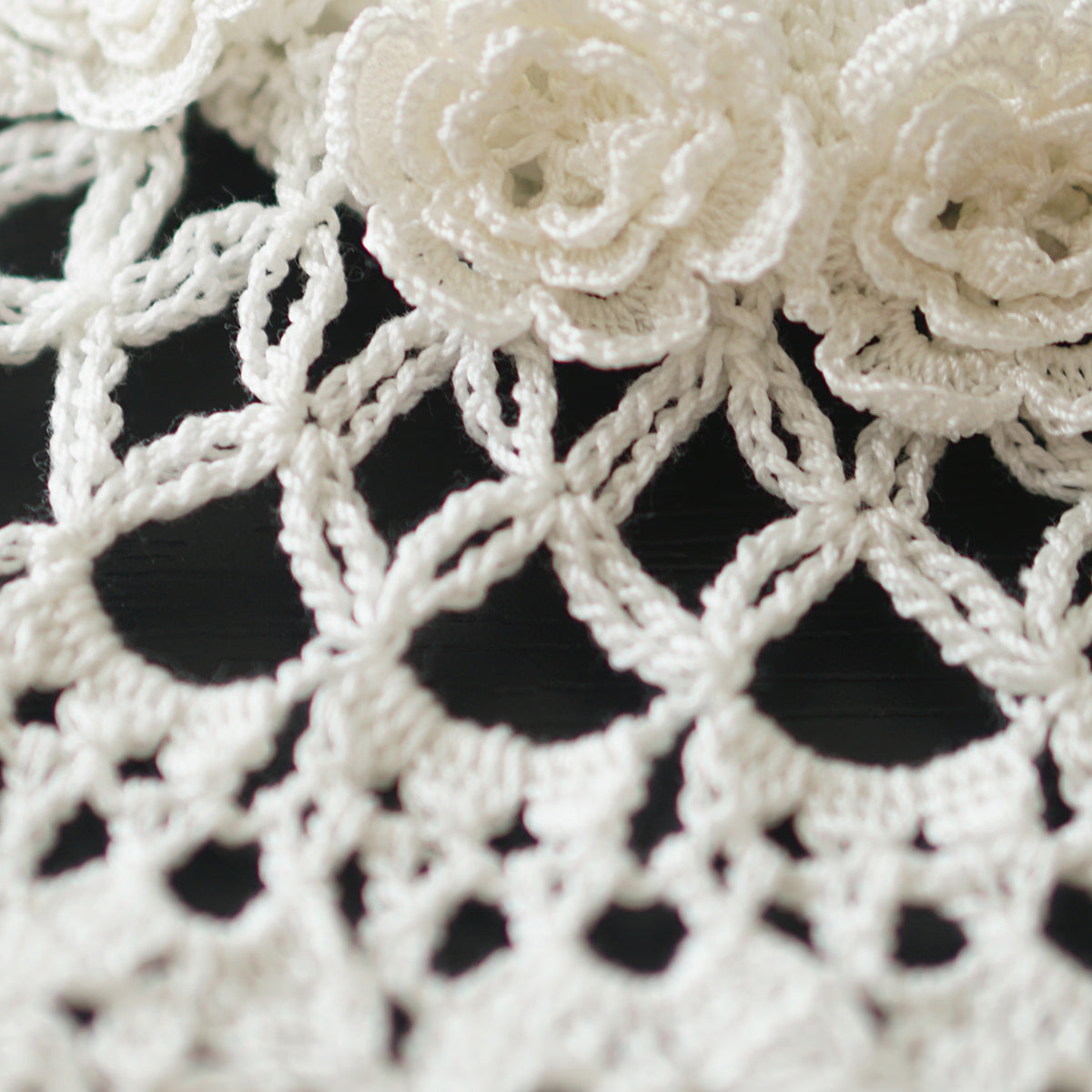 [Classic] Ring pillow/hand-knitted lace